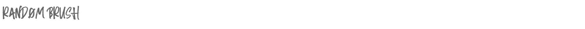 Random Brush Random Brush.ttf font preview